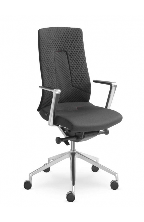 LD SEATING kancelářská židle FollowMe 450-SYQ-N6 leštěný hliníkový kříž