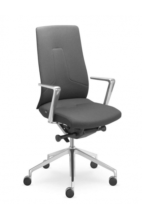 LD SEATING kancelářská židle FollowMe 451-SYQ-N6 leštěný hliníkový kříž
